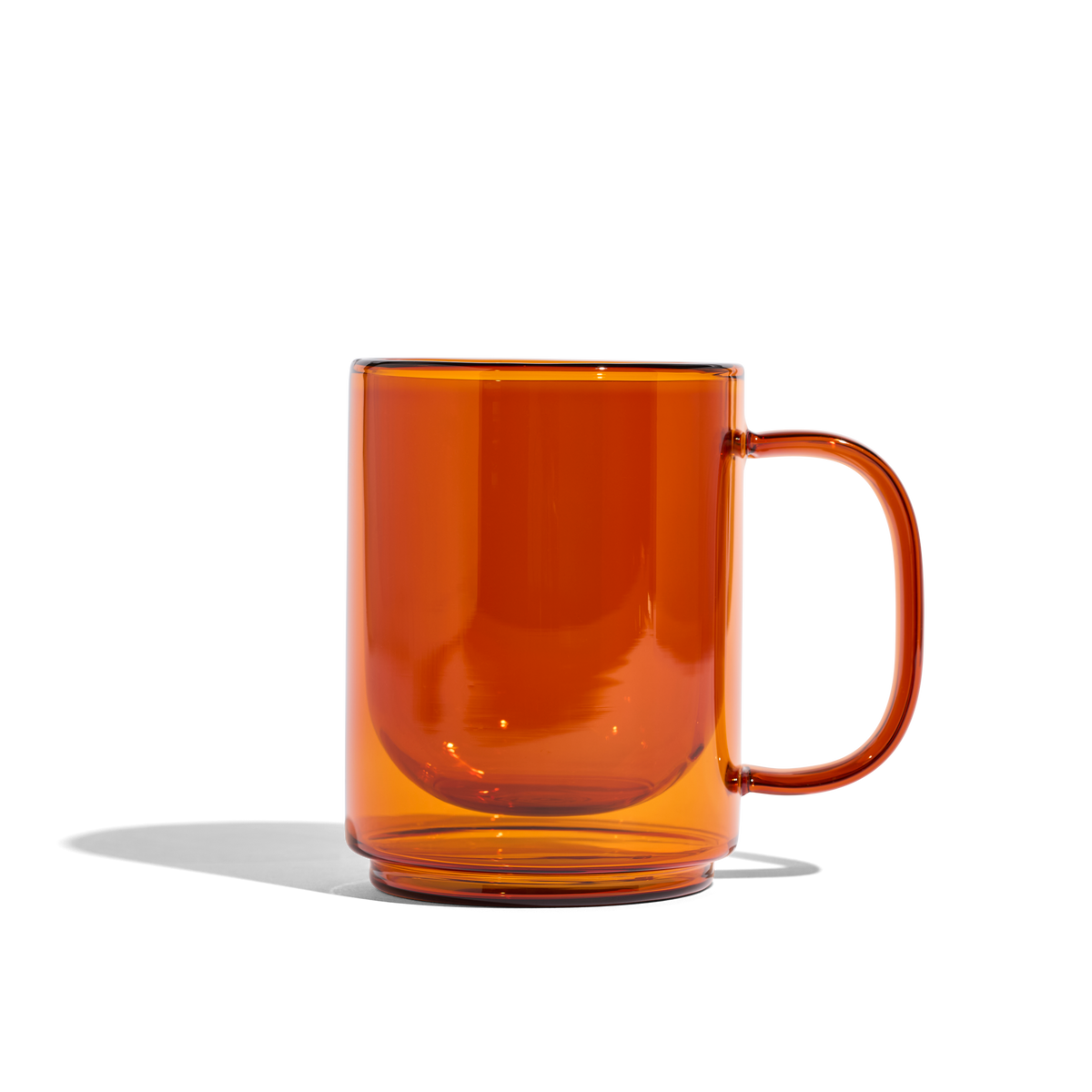 Cove 12oz Glass Mug - Set of 2 - Amber