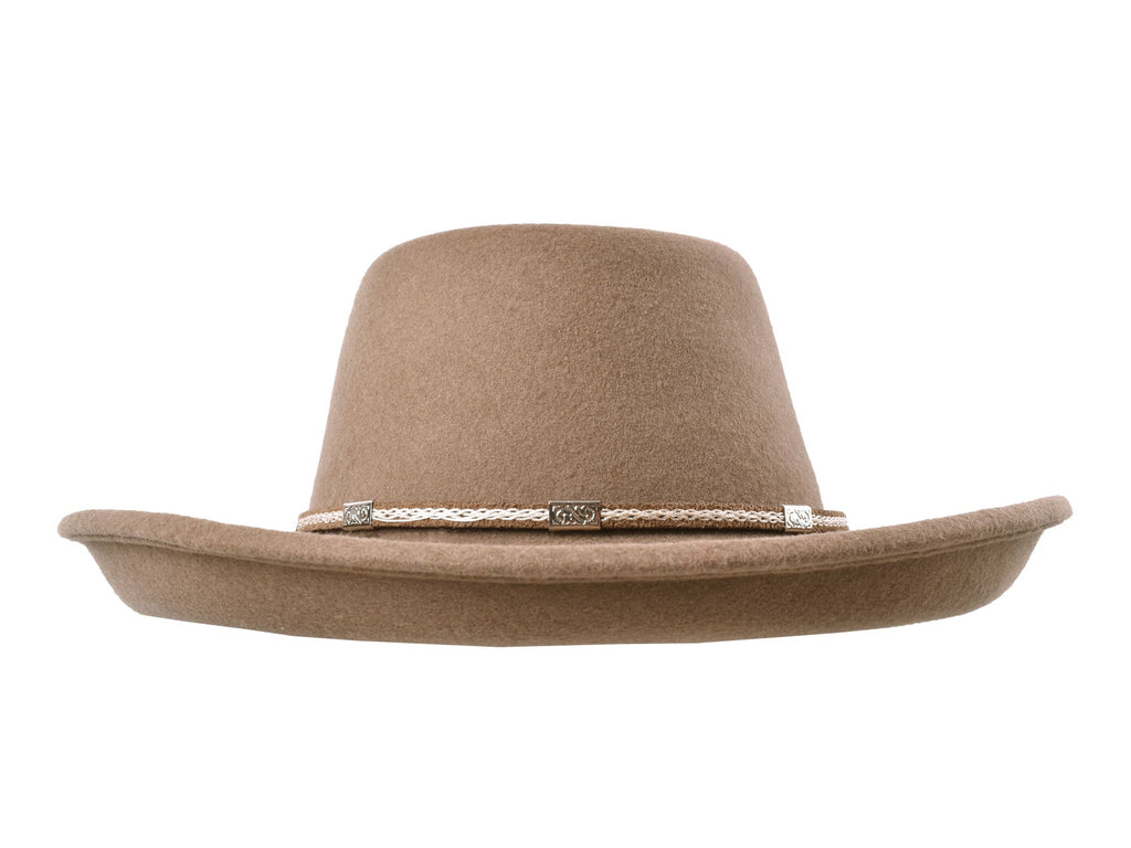 Outdoor Merino wool felt hat Rust
