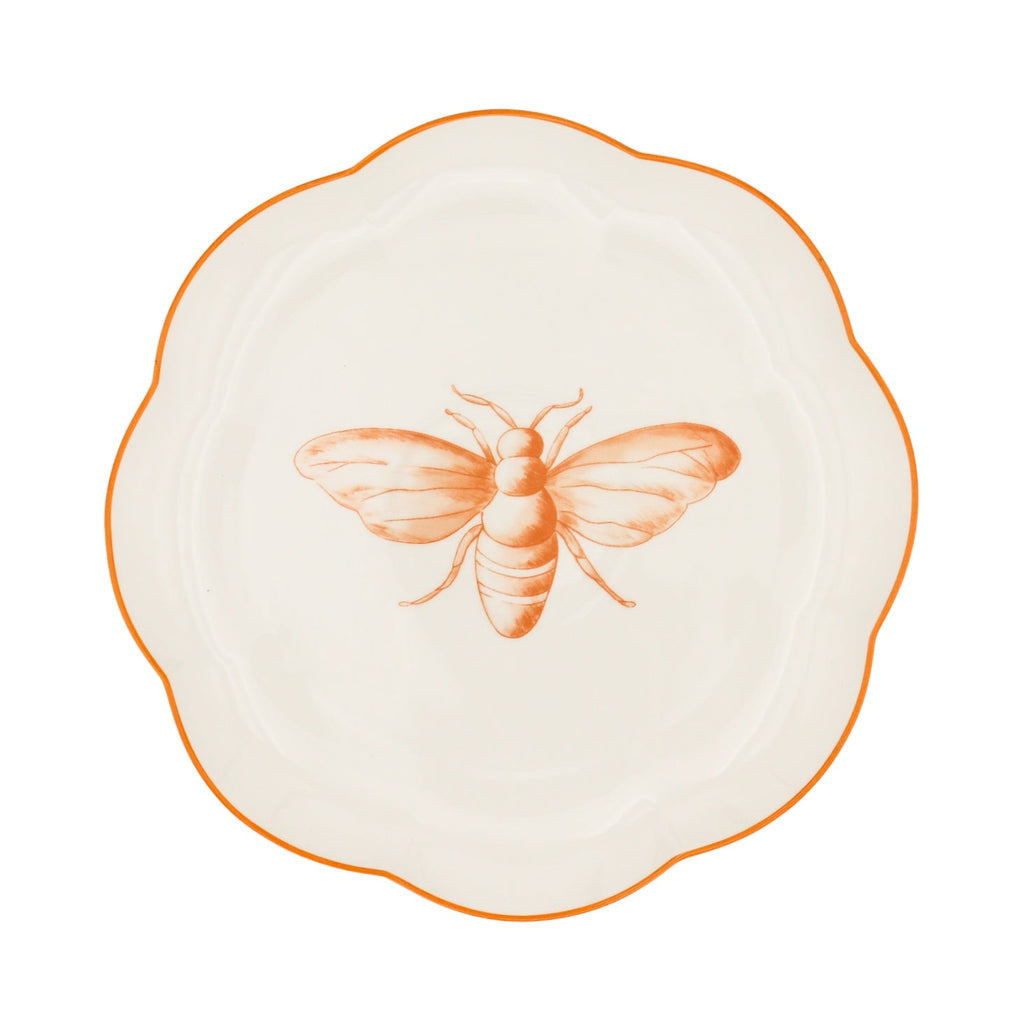 Bumble Homecoming Scalloped Ceramic Starter Plates – Case of 12 (+3 Bonus Plates)