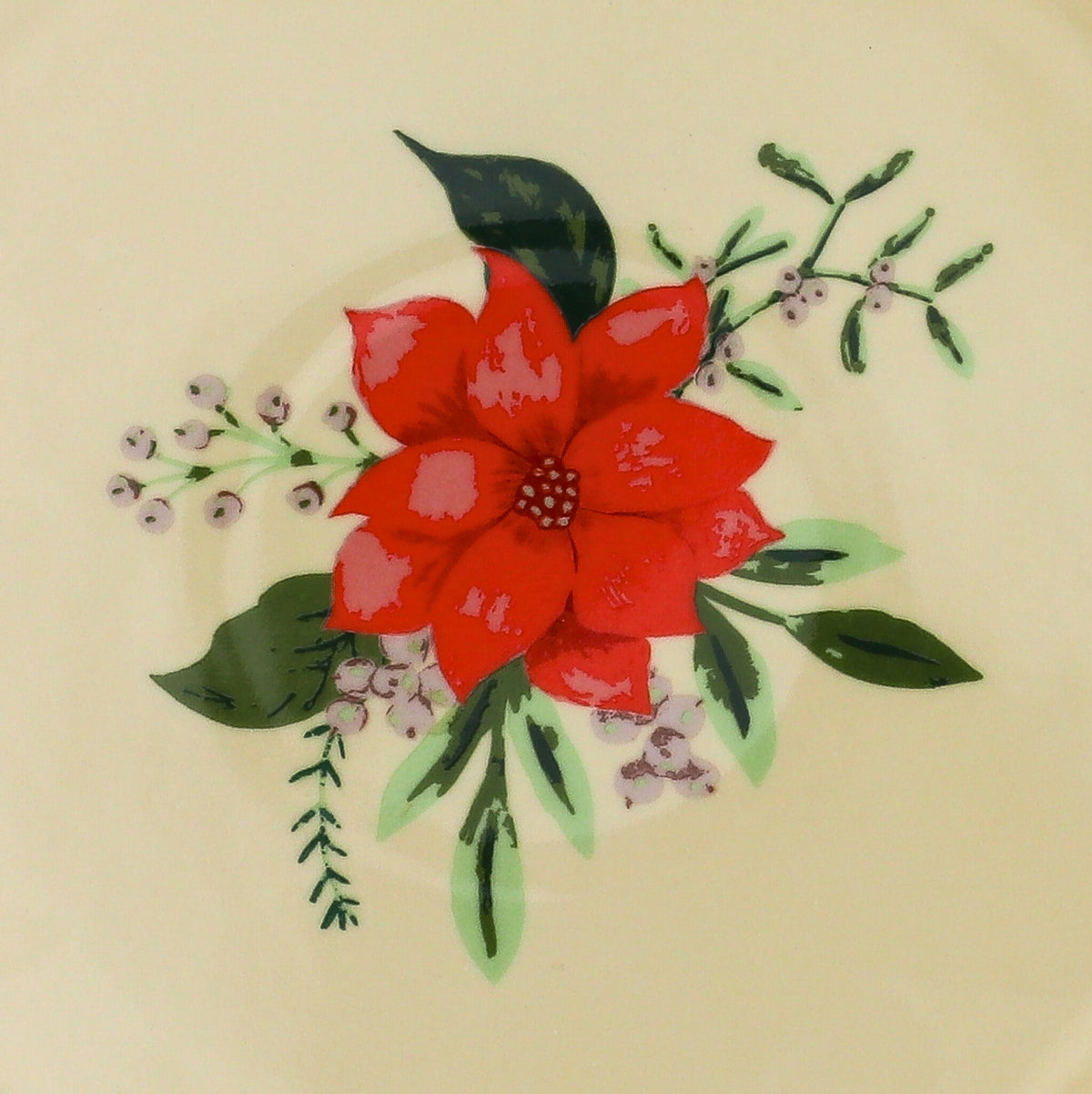 Fabled Flora Scalloped Ceramic Dinner Plates – Case of 12 (+3 Bonus Plates)