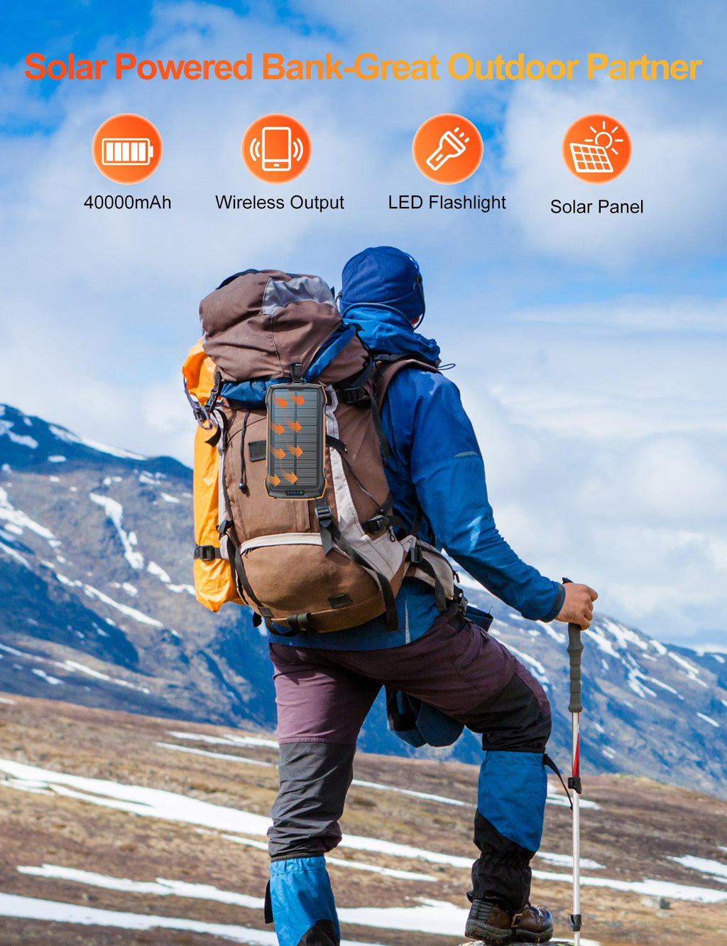 20000mAh Solar Power Bank